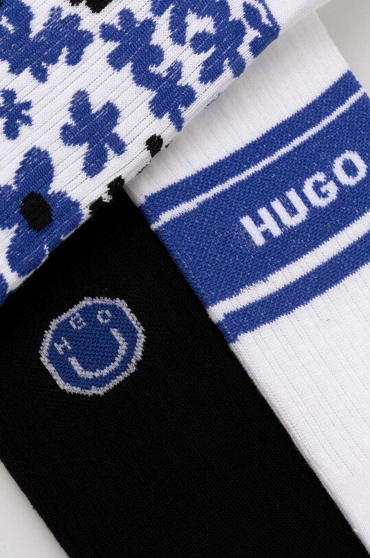 HUGO Blue skarpetki 3-pack 50523024 biały SS24