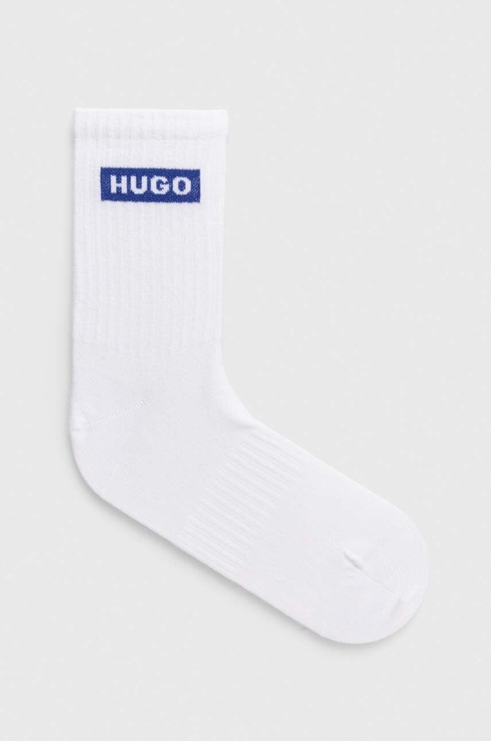 HUGO Blue șosete 3-pack sosete lungi alb 50523032