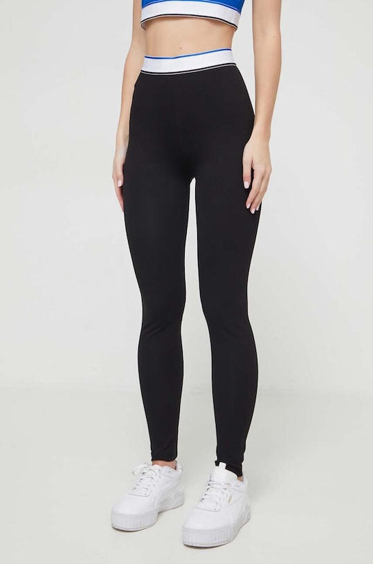 HUGO Blue legginsy z elastanem czarny 50510854