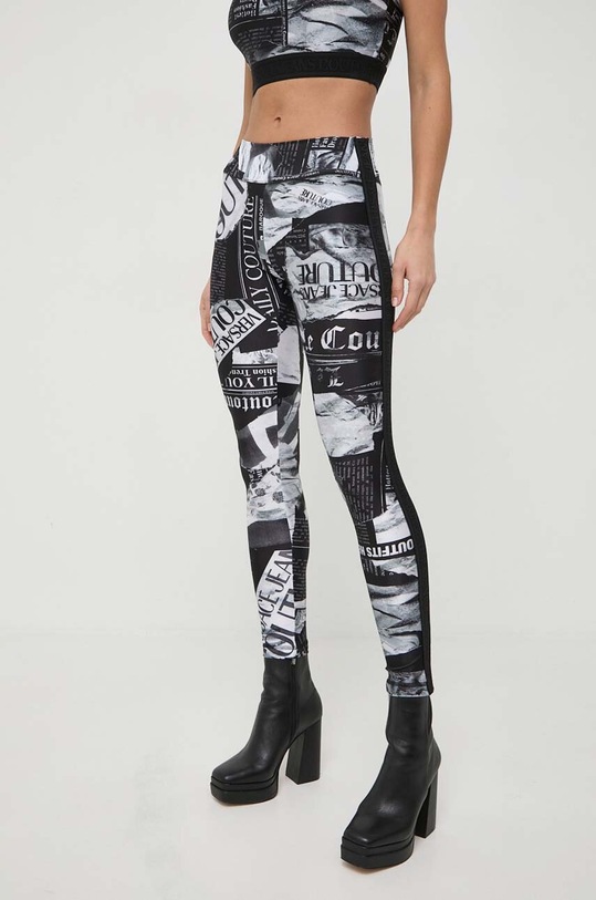 Versace Jeans Couture spodnie wzorzyste czarny 76HAC114.JS301