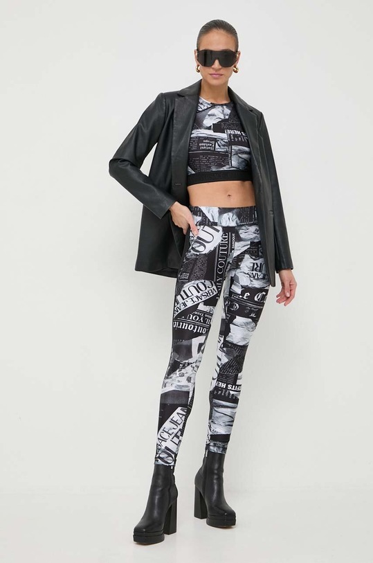 Versace Jeans Couture spodnie 76HAC114.JS301 czarny SS24