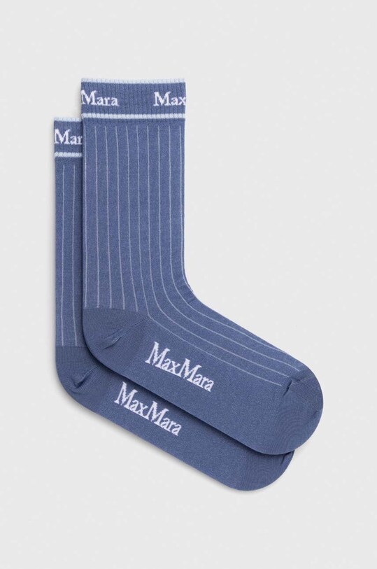Max Mara Leisure skarpetki skarpetki długie niebieski 2416551018600