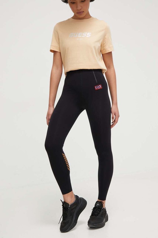 Tajice EA7 Emporio Armani pletivo crna TJTFZ.3DTP60.1200