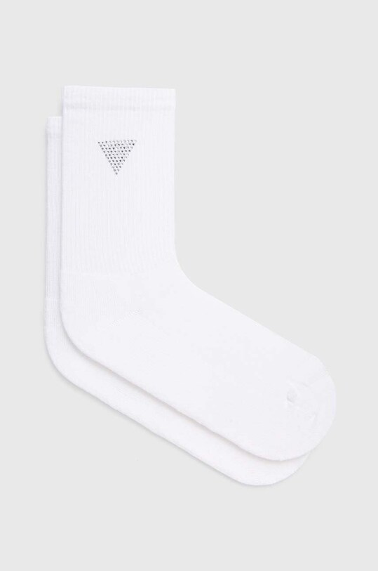 Guess skarpetki RHINESTONES skarpetki długie biały V4GZ03.ZZ00I