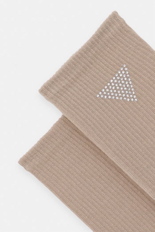 Guess skarpetki RHINESTONES V4GZ03.ZZ00I beżowy SS26