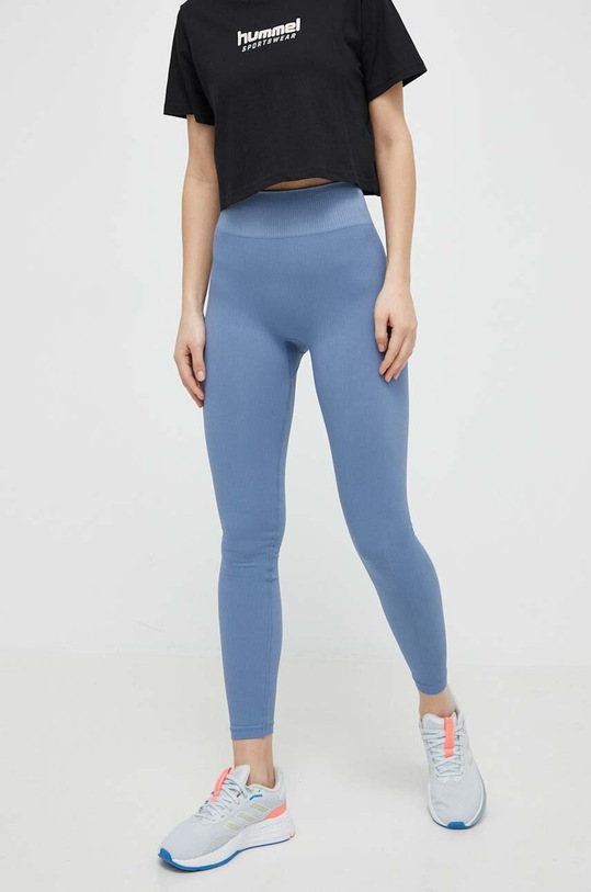 Odzież Hummel legginsy treningowe hmlMT ADAPT SEAMLESS MW TIGHTS 223863 niebieski