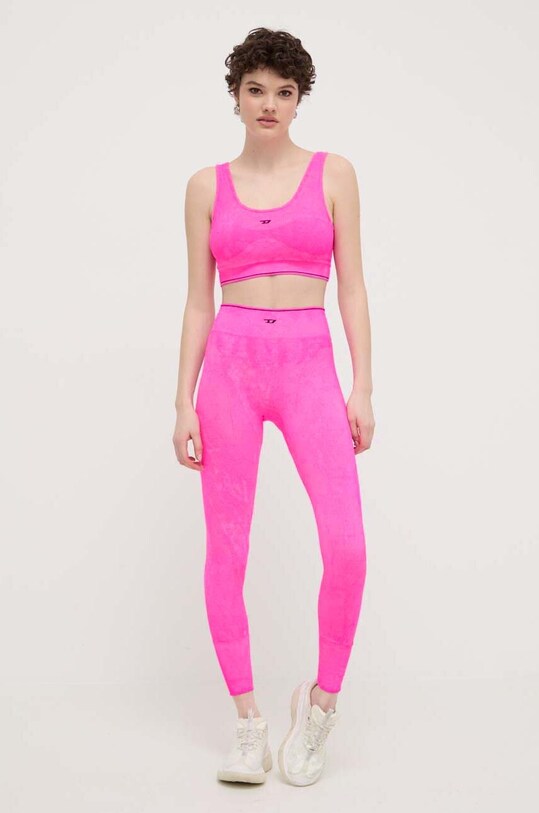 Diesel legginsy AWSB-EFFIE-WT08 A13201.0HLAP różowy SS24