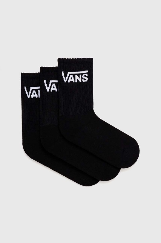 Ponožky Vans 3-pack dlouhé ponožky černá VN0A49ZFBLK1