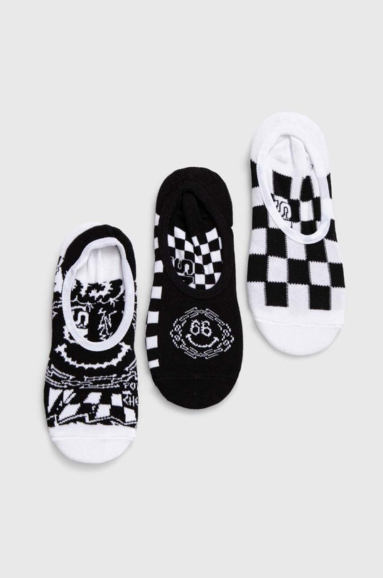 Ponožky Vans 3-pack krátké ponožky černá VN000GMQBLK1