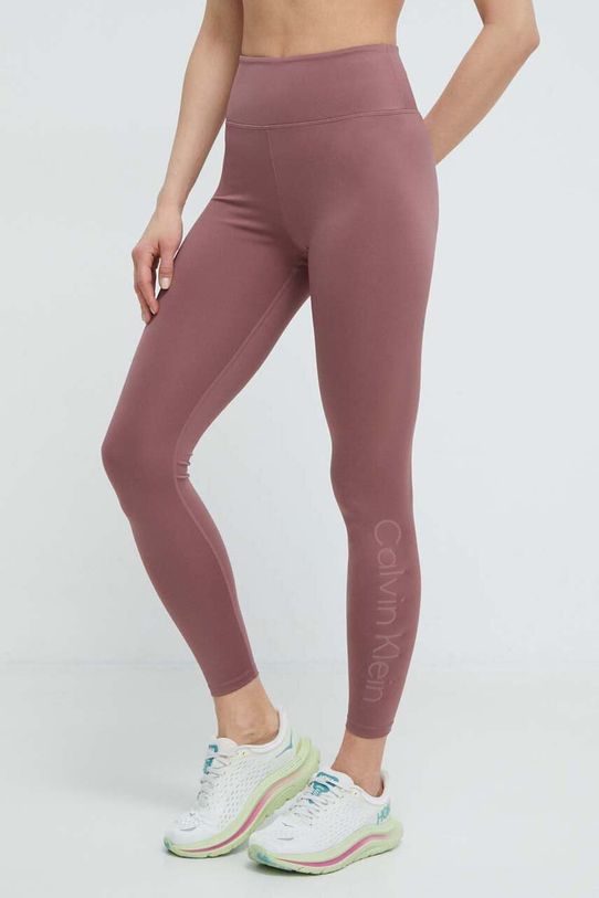 Calvin Klein Performance legginsy treningowe z elastanem różowy 00GWS4L636