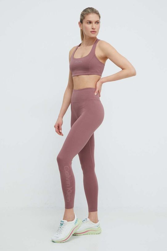 Calvin Klein Performance legginsy treningowe 00GWS4L636 różowy SS24