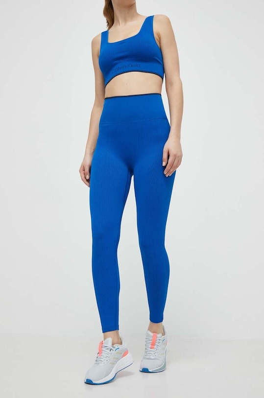 Calvin Klein Performance legginsy treningowe 00GWS4L643 niebieski AW24