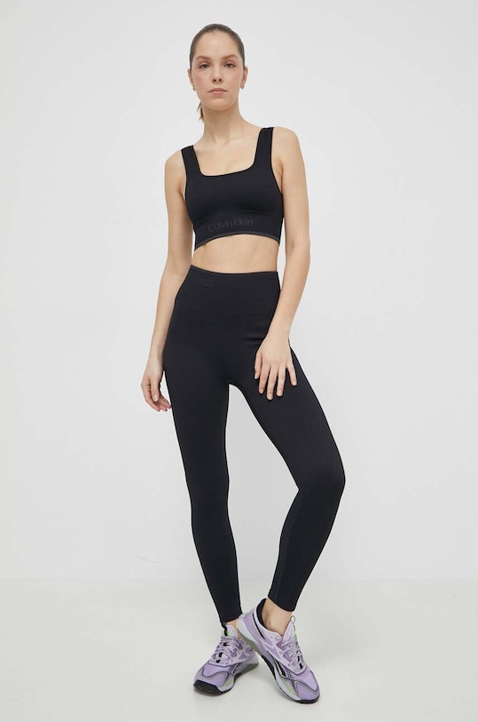 Calvin Klein Performance legginsy treningowe 00GWS4L643 czarny AW24