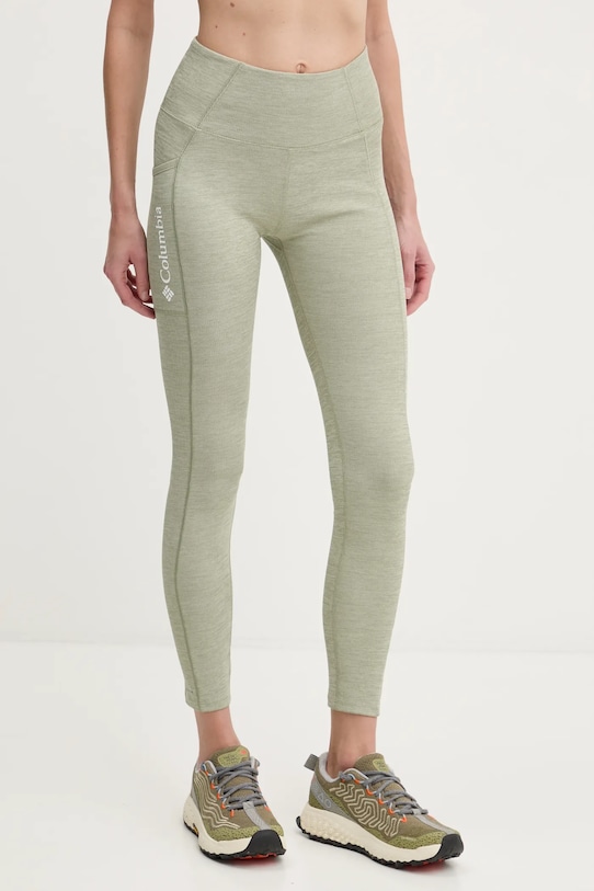 Columbia leggins sport Move tricotaj verde 2072961