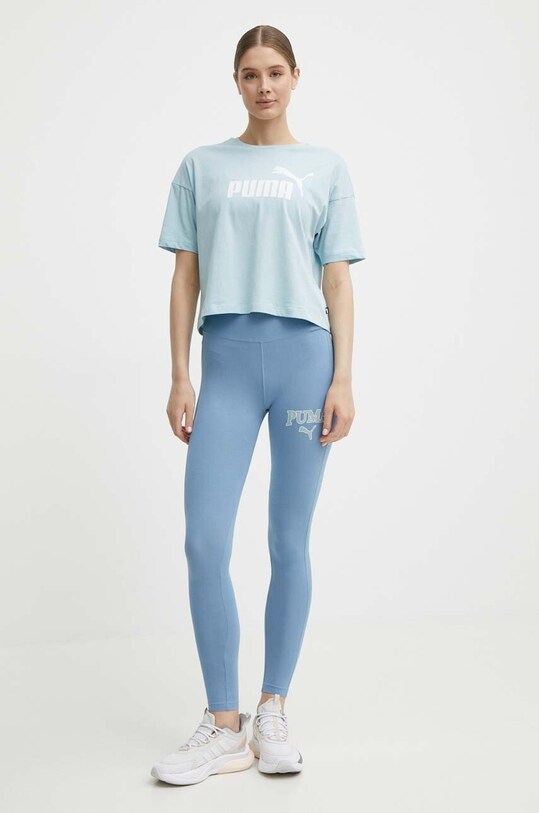 Puma legginsy SQUAD 677900 niebieski SS24