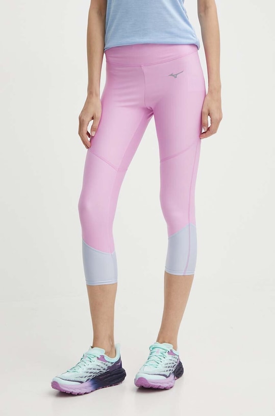 Mizuno leggins de alergare Impulse Core tricotaj roz J2GBB207