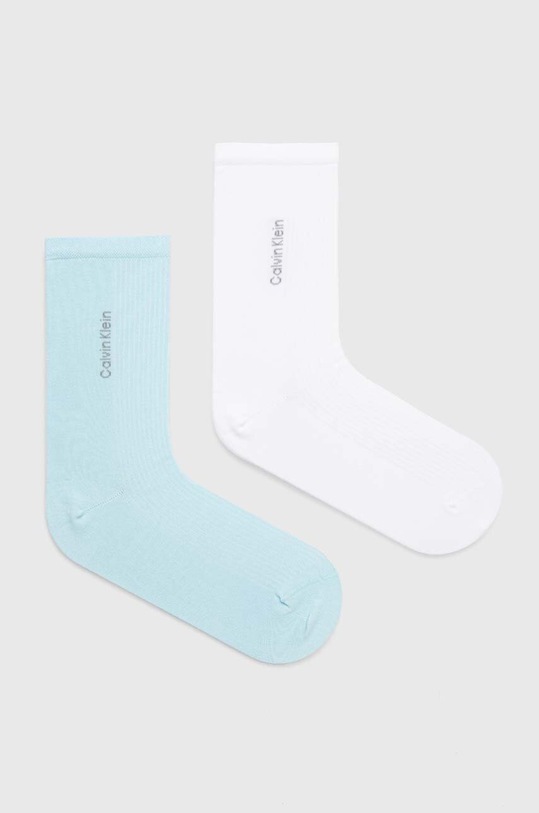 Calvin Klein skarpetki 2-pack skarpetki długie niebieski 701226649