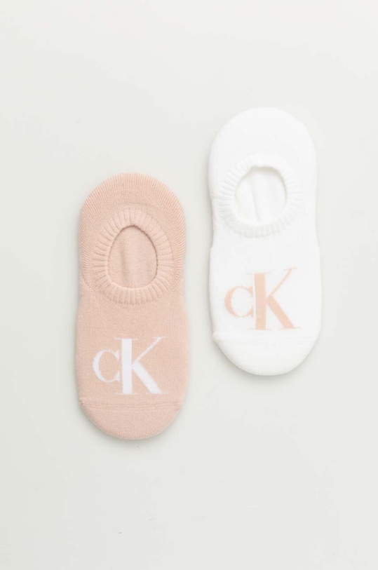 Ponožky Calvin Klein Jeans 2-pak krátke ponožky ružová 701226668