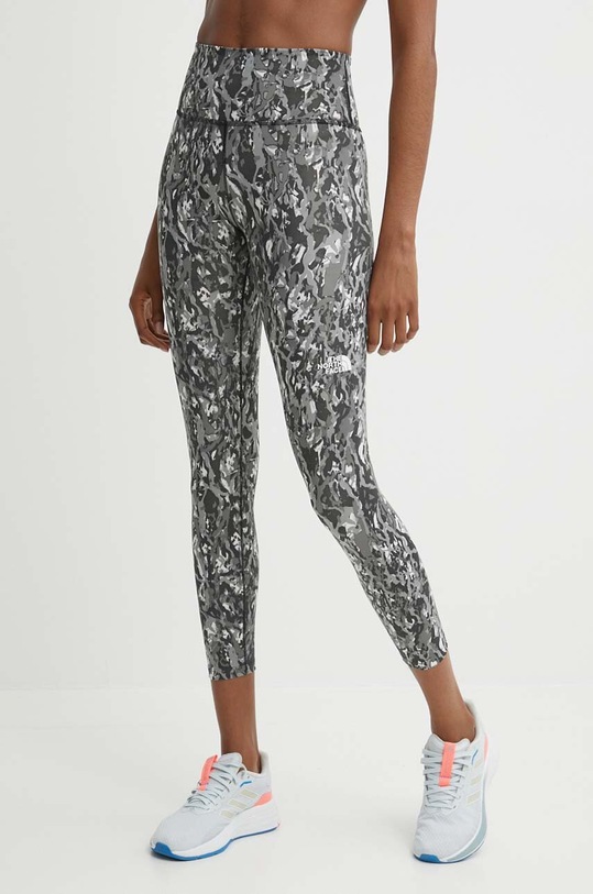 The North Face legginsy sportowe Flex wzorzyste szary NF0A886RWJI1