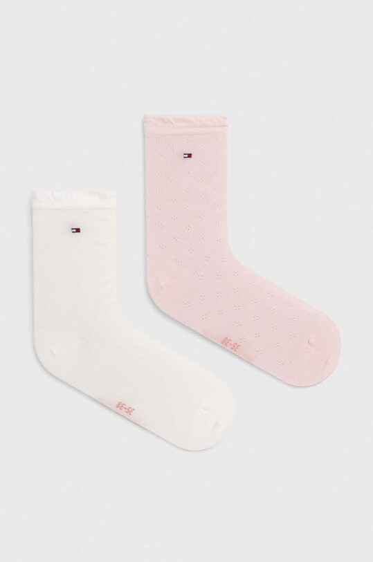 Tommy Hilfiger skarpetki 2-pack skarpetki długie różowy 701227301