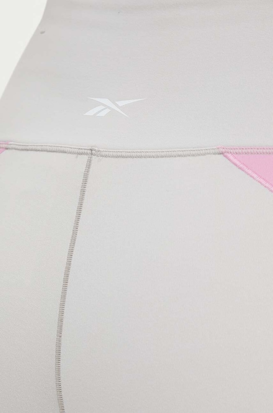 Reebok legginsy treningowe Lux Contour beżowy 100076150