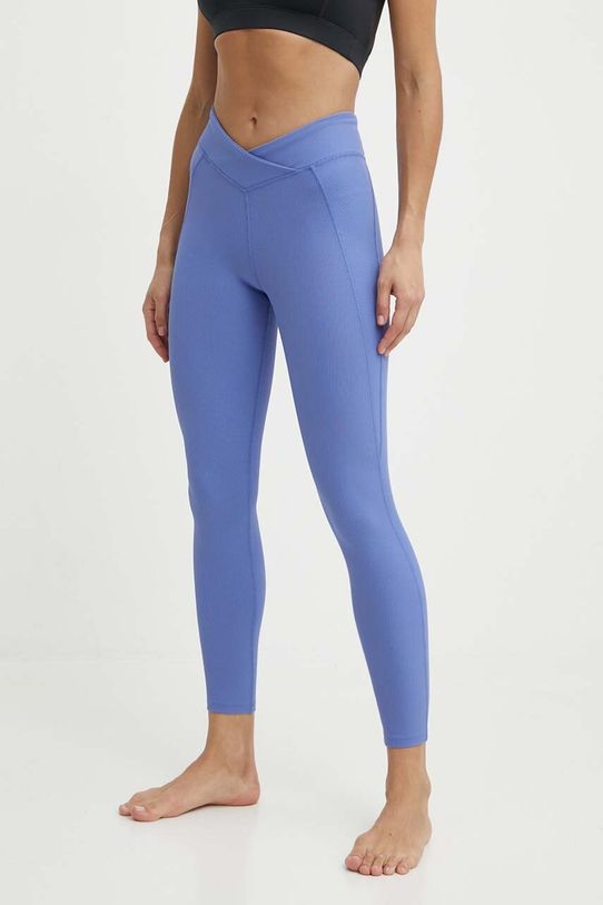 Легінси для йоги Reebok Lux Studio Rib з еластаном фіолетовий 100076344