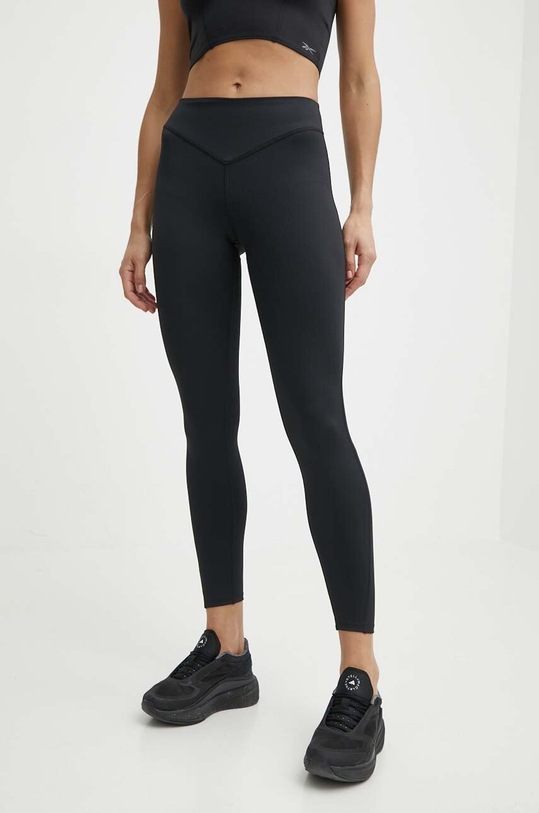 Reebok legginsy do jogi Lux Studio Mesh czarny 100075376