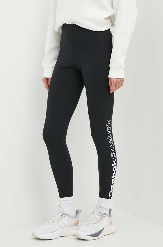 Legíny Reebok s elastanom čierna 100075404