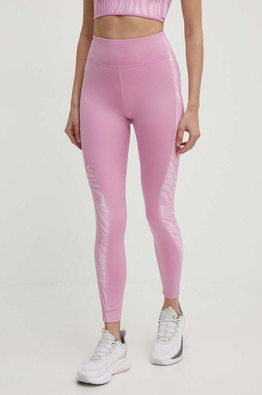 Reebok leggins de antrenament Modern Safari tricotaj roz 100076203