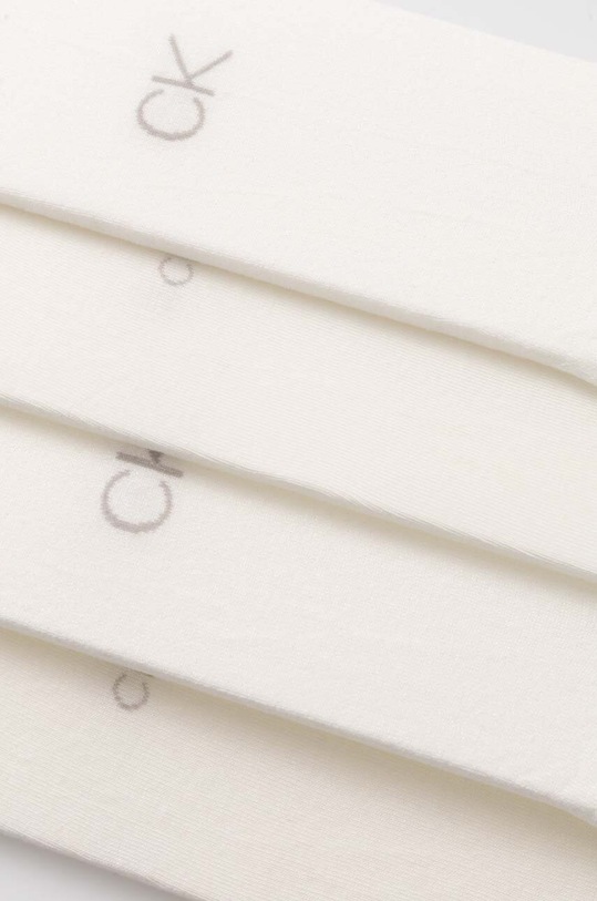 Ponožky Calvin Klein 4-pak 701229671 biela SS24