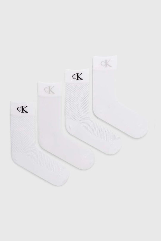 Calvin Klein Jeans skarpetki 4-pack skarpetki długie biały 701229687