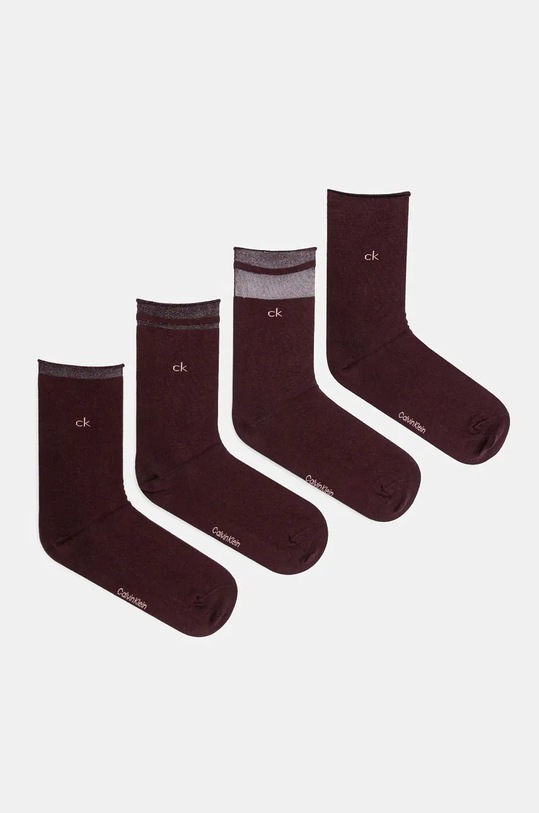 Носки Calvin Klein 4 шт длинные носки бордо 701229442
