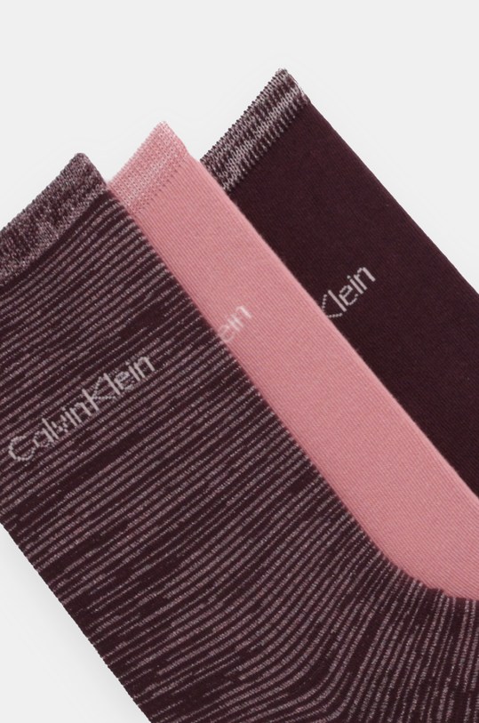 Одяг Шкарпетки Calvin Klein 3-pack 701229443 рожевий