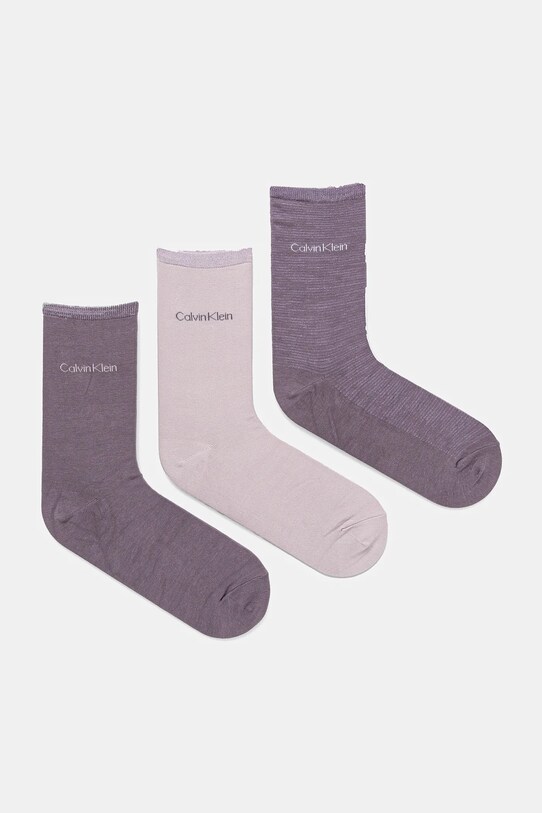 Носки Calvin Klein 3 шт длинные носки фиолетовой 701229443