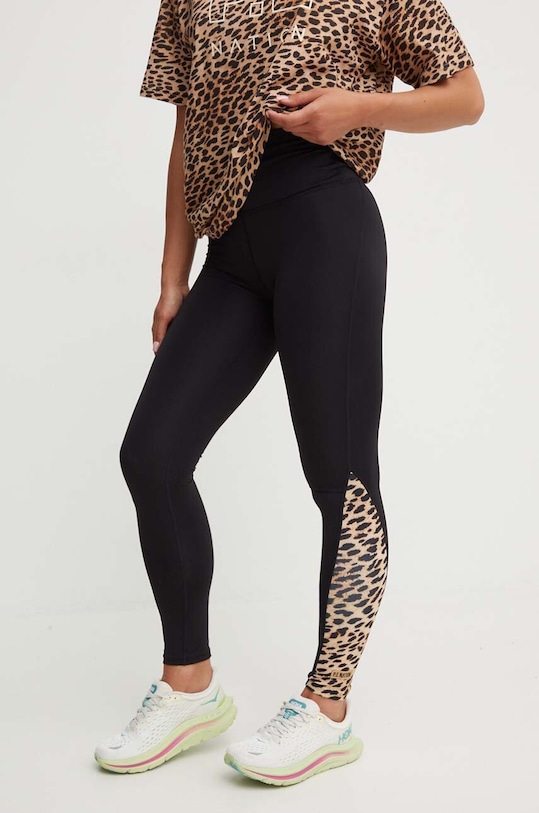 P.E Nation legginsy treningowe Power Move z elastanem czarny 242G079