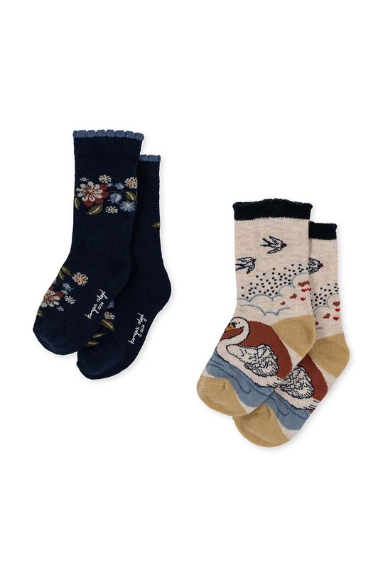 Konges Sløjd skarpetki dziecięce 2-pack skarpetki długie multicolor KS100017