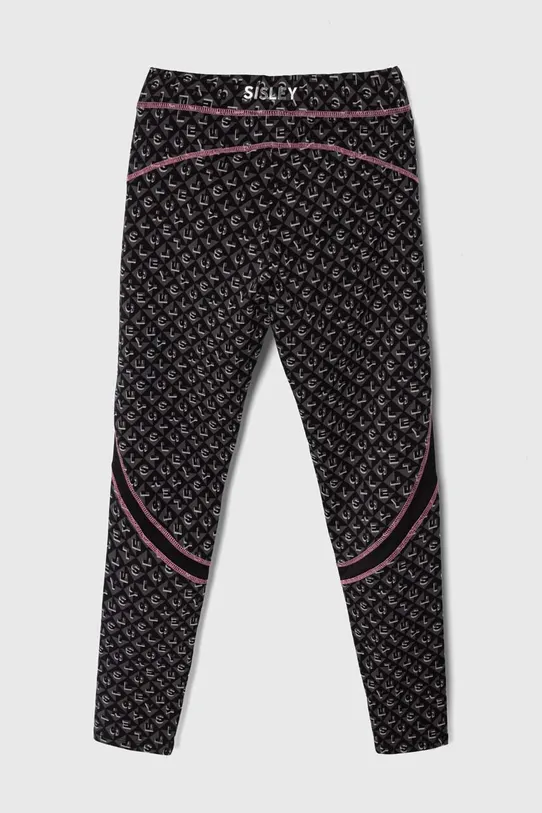 Sisley leggings per bambini 3KVPXF01B.G.Seasonal nero SS24