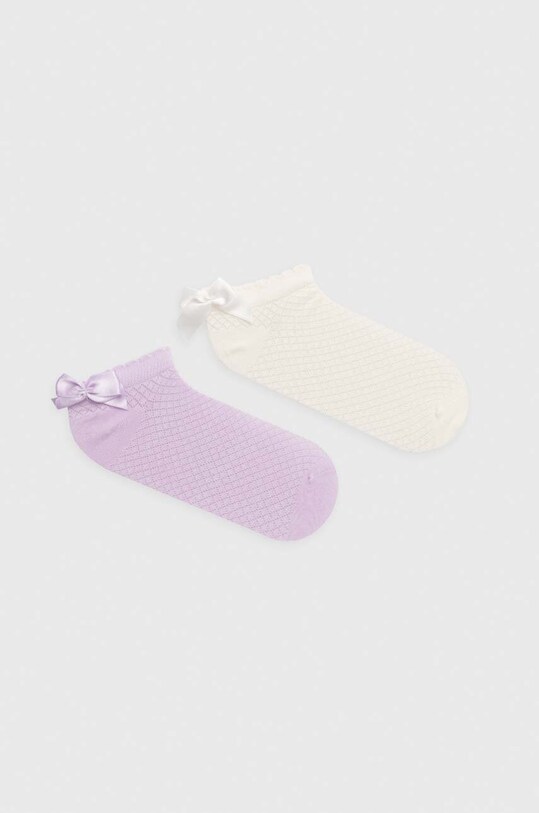 United Colors of Benetton sosete copii 2-pack sosete scurte violet 6AO307025.G.G.Seasonal