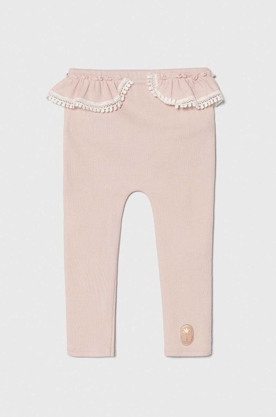 Jamiks legginsy niemowlęce z elastanem różowy ZAHA.Leginsy.R.JWG068.G