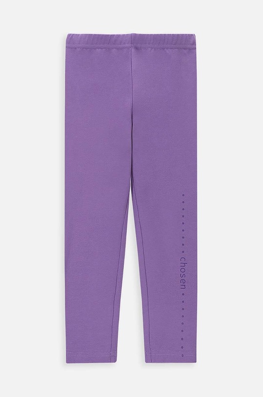 Coccodrillo legginsy dziecięce z elastanem fioletowy WC4122103VGA
