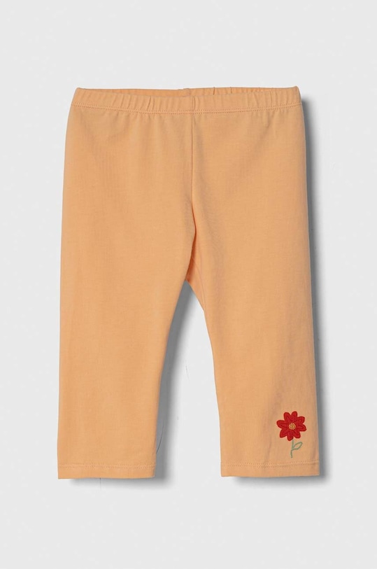 United Colors of Benetton legginsy dziecięce aplikacja pomarańczowy 3P4ZGF03S.P.Seasonal