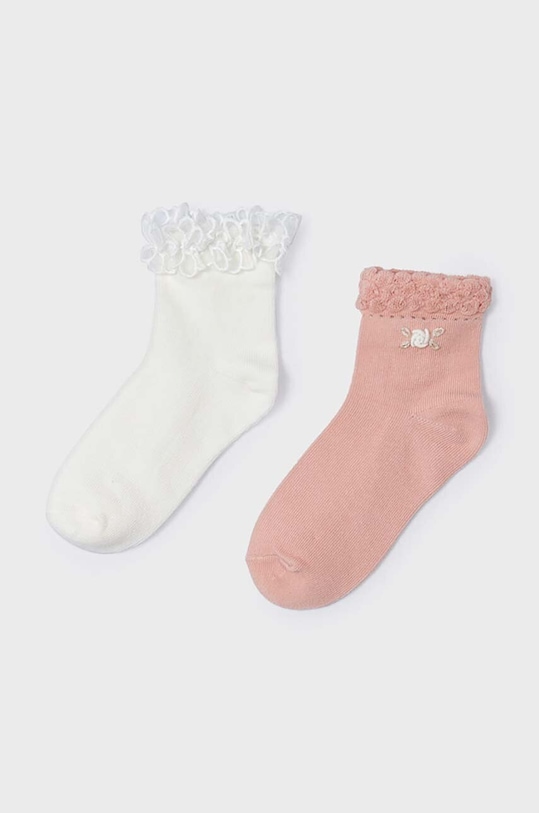 Дитячі шкарпетки Mayoral 2-pack довгі шкарпетки бежевий 10711.6C.Skarpetki.PPYH