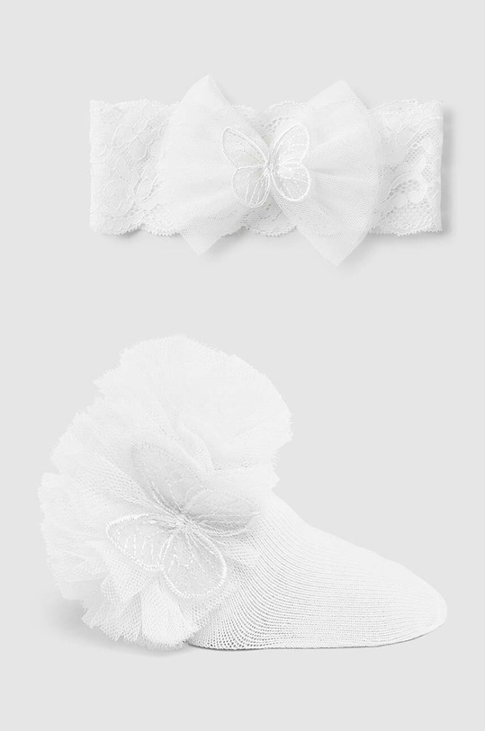 Mayoral Newborn skarpetki niemowlęce skarpetki długie beżowy 9710.2A.Newborn.PPYH