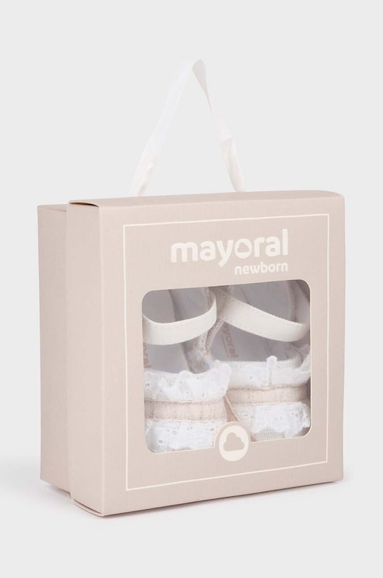 Βρεφικά παπούτσια Mayoral Newborn 9741.2M.Newborn.PPYH λευκό