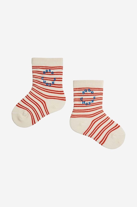 Bobo Choses skarpetki dziecięce 2-pack 124AH006 pomarańczowy SS24