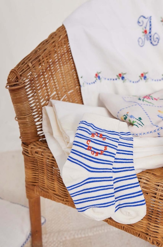 Dětské ponožky Bobo Choses 2-pack 124AH005 námořnická modř