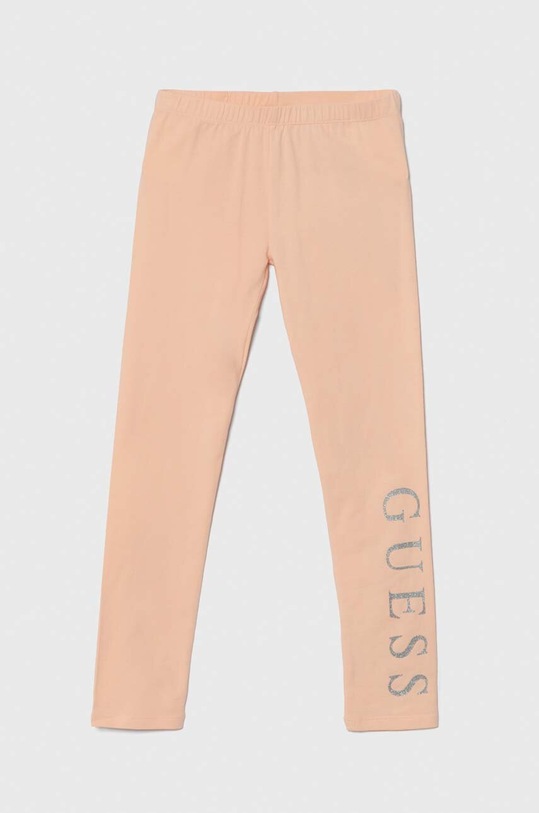 Guess legginsy dziecięce z elastanem pomarańczowy J93B11.K82K0.PPYH