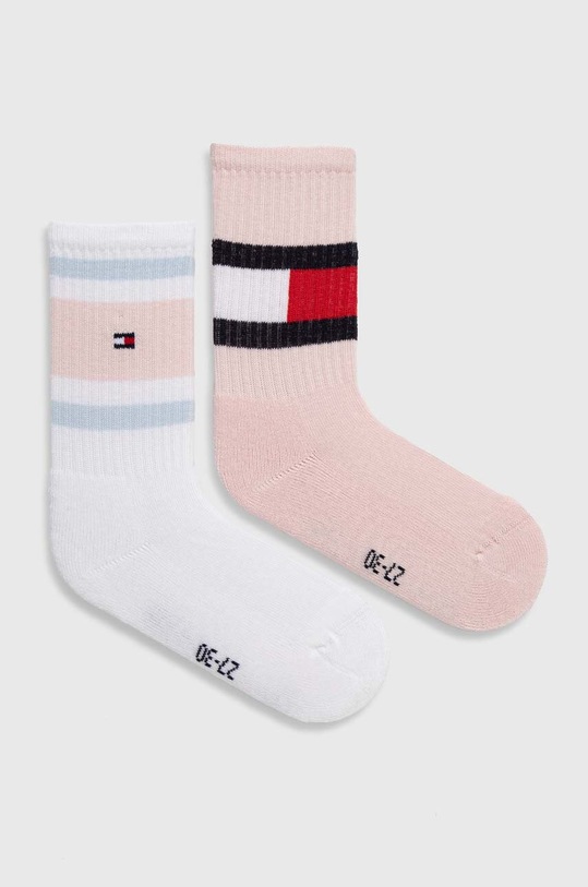 Дитячі шкарпетки Tommy Hilfiger 2-pack довгі шкарпетки рожевий 394020001.G.PPYH