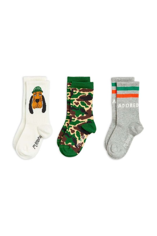 Mini Rodini skarpetki dziecięce 3-pack skarpetki długie multicolor 2416010900