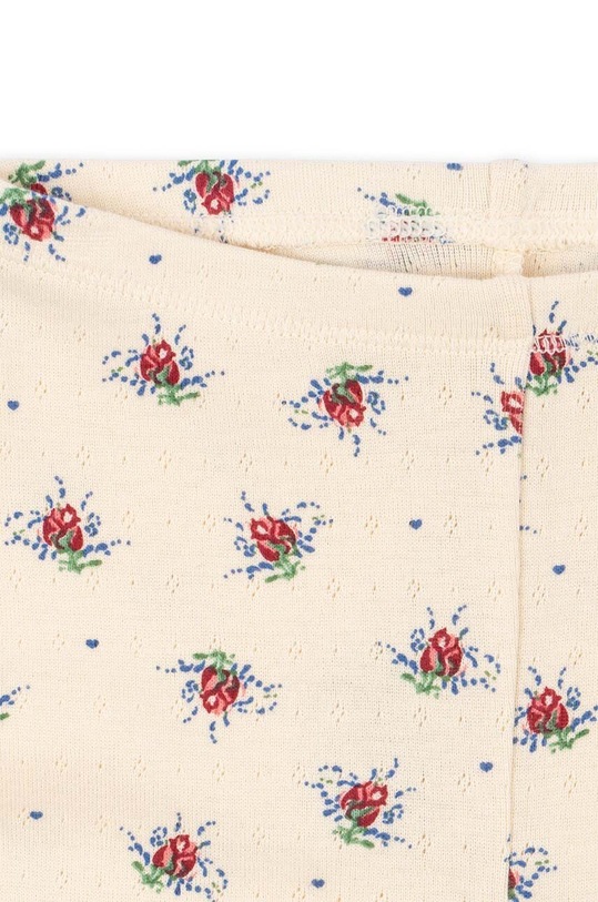 Dječje pamučne tajice Konges Sløjd bež KS100402